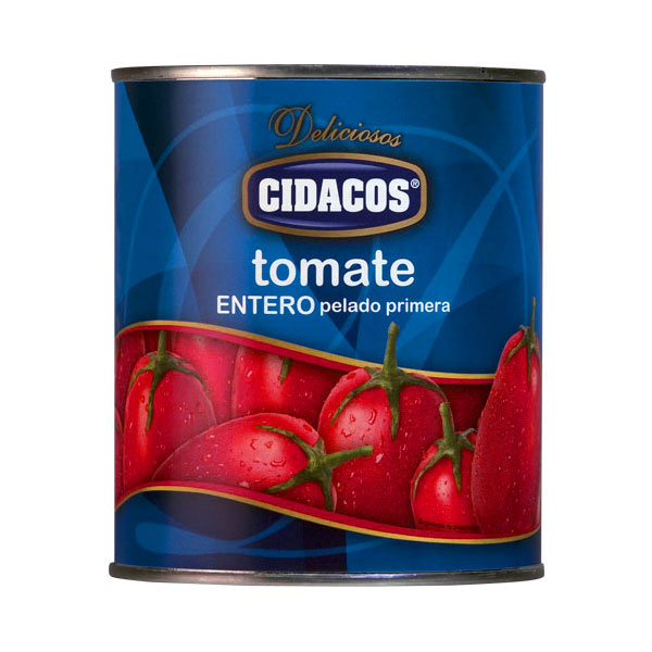 Whole peeled tomatoes Can. 1 kg. 