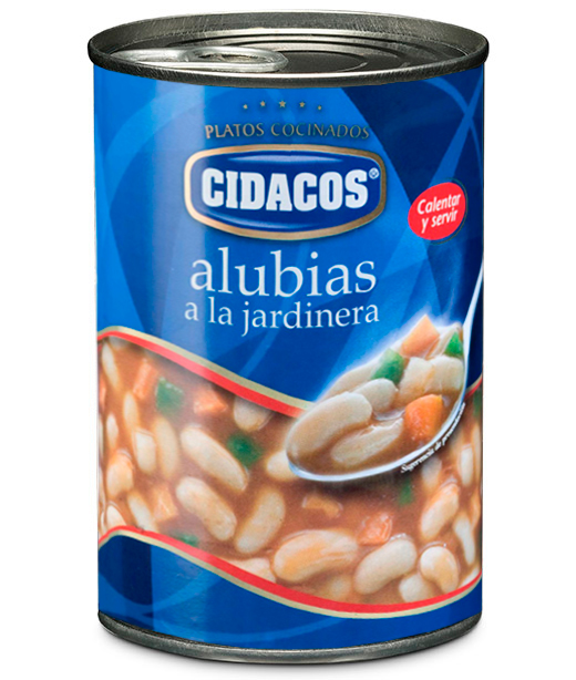 Alubias a la jardinera Cil. 1/2 kg.