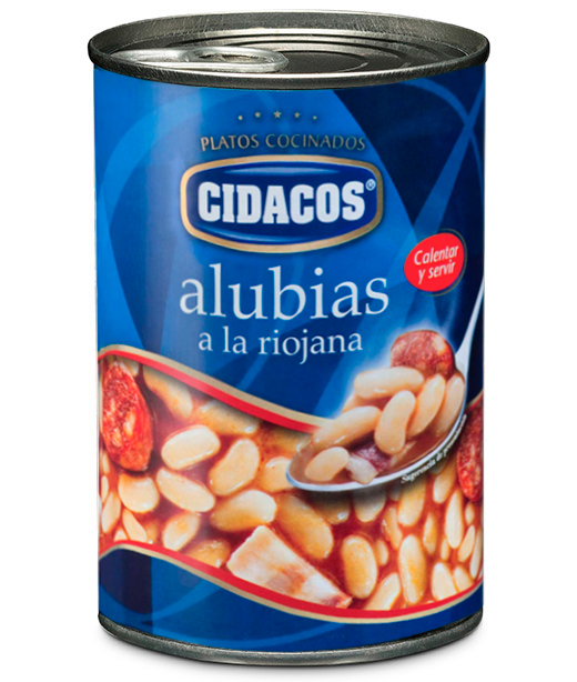 Alubias a la riojana Cil. 1/2 kg.