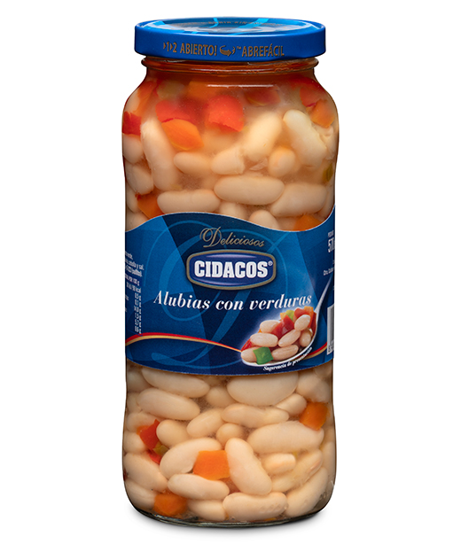 Alubias con verduras Tarro 1 kg.