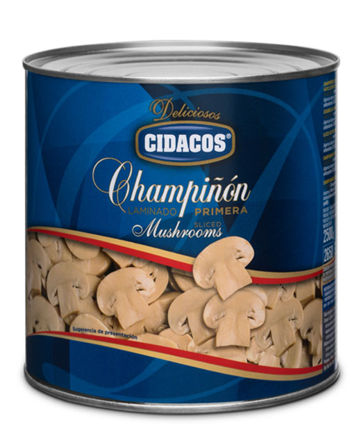 Champiñón laminado Cil. 3 kg.