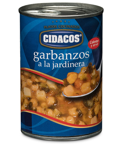 Garbanzos a la jardinera Cil. 1/2 kg.