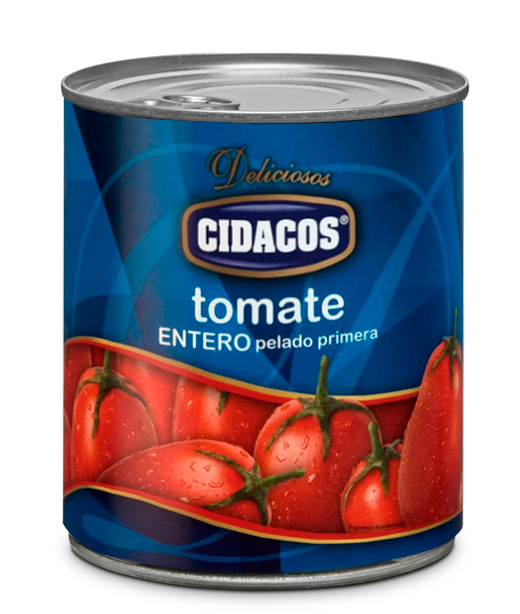 Tomate entero pelado Cil. 1 kg.