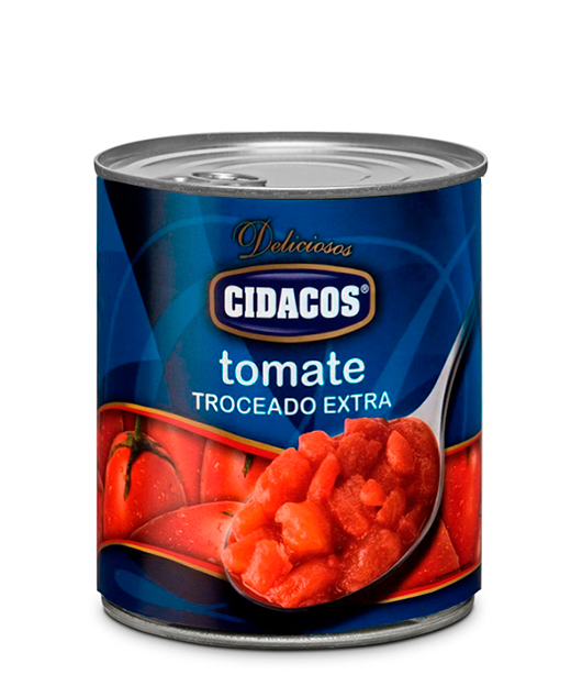 Tomate troceado Cil. 1/2 kg.